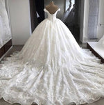 Afbeelding in Gallery-weergave laden, Romantic-Bridal-Wedding-Dresses-Ballgowns-Lace-Dress
