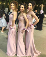 Load image into Gallery viewer, Light-Pink-Dresses-For-Maid-Of-Honor
