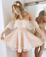 Cargar imagen en el visor de la galería, baby-pink-homecoming-dresses
