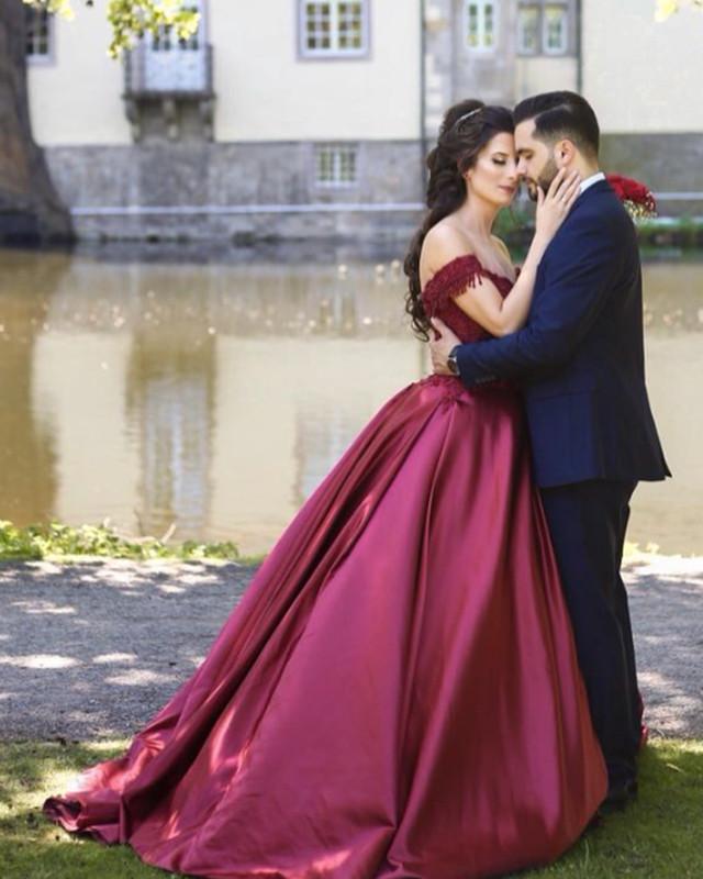 Wine-Red-Ball-Gown-Prom-Quinceanera-Dress-For-Sweet-16