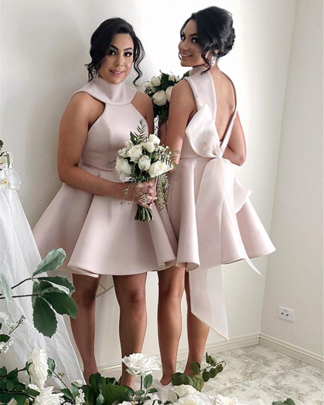 Short-Mini-Ball-Gown-Party-Dresses-For-Bridesmaids