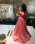Cargar imagen en el visor de la galería, Peach Prom Dresses
