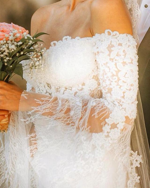 Elegant-Bride-Dress-Off-Shoulder-Mermaid-Wedding-Gowns-Lace-Long-Sleeves