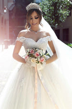 Cargar imagen en el visor de la galería, Lace-Appliques-Wedding-Dresses
