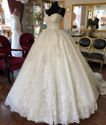 Load image into Gallery viewer, Elegant Lace Embroidery Organza And Tulle Ball Gowns Wedding Dresses

