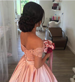 Cargar imagen en el visor de la galería, Off-Shoulder-Quinceanera-Dresses-Pink-Ballgowns-For-Sweet-16
