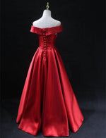 Load image into Gallery viewer, Long-Formal-Gowns-Red-Formal-Prom-Party-Dresses
