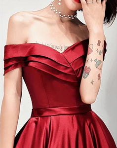 Long-Evening-Gowns-Burgundy-Bridesmaid-Dress