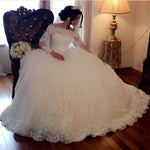 Load image into Gallery viewer, Long-Sleeves-Wedding-Dresses-Lace
