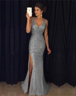 Load image into Gallery viewer, Crystal-Beaded-Mermaid-Dresses
