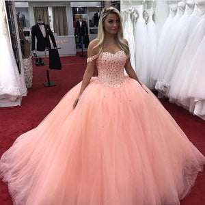 Coral-Quinceanera-Dress