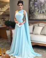 Load image into Gallery viewer, Light-Blue-Evening-Dresses
