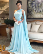 Load image into Gallery viewer, Light-Blue-Prom-Dress
