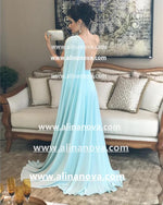 Cargar imagen en el visor de la galería, Light-Blue-Bridesmaid-Dresses

