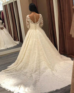 Cargar imagen en el visor de la galería, Romantic-Lace-Bridal-Wedding-Gowns-For-Bride

