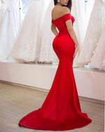 Load image into Gallery viewer, Off-Shoulder-Prom-Dress
