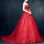 Load image into Gallery viewer, Elegant Floral Lace Sweetheart Tulle Ball Gown Dresses
