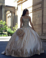 Load image into Gallery viewer, Gold-Quinceanera-Dresses
