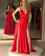 Load image into Gallery viewer, Long-Red-Prom-Dresses-Cheap-Evening-Gowns
