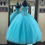 Load image into Gallery viewer, Beaded Sweetheart Tulle Ball Gowns Quinceanera Dresses
