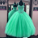 Load image into Gallery viewer, Beaded Sweetheart Tulle Ball Gowns Quinceanera Dresses
