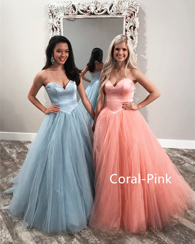 Coral Pink Quinceanera Dress