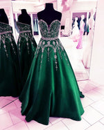Load image into Gallery viewer, Dark-Green-Ball-Gowns
