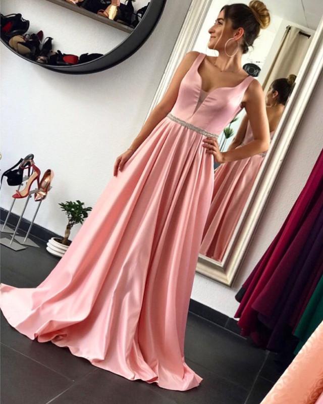 Long Pink Dresses