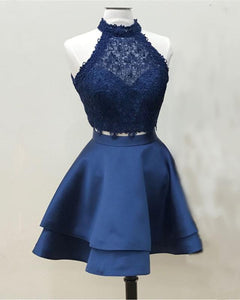 Navy-Blue-Homecoming-Dresses-Two-Piece-Prom-Dresses-Lace-Crop-Top