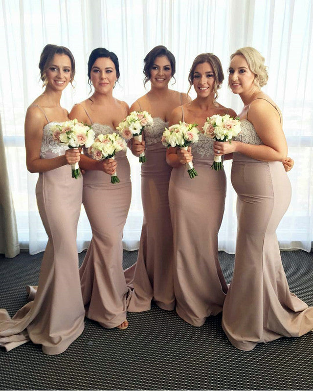 Nude Bridesmaid Dresses