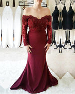 Load image into Gallery viewer, Long-Sleeves-Mermaid-Dresses
