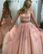 Cargar imagen en el visor de la galería, Blush-Pink-Quinceanera-Dresses
