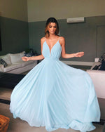 Load image into Gallery viewer, Light-Blue-Bridesmaid-Dresses
