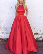 Cargar imagen en el visor de la galería, Red-Ball-Gown-Dresses
