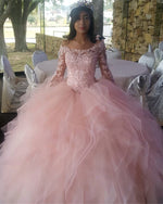 Load image into Gallery viewer, Quinceanera-Dresses-Long-Sleeves
