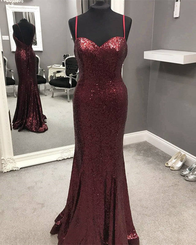 Burgundy-Sequins-Dresses