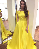 Cargar imagen en el visor de la galería, Yellow-Evening-Dresses
