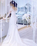 Load image into Gallery viewer, Long Sleeves Lace Wedding Gowns 2020
