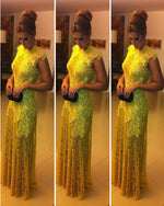 Load image into Gallery viewer, Yellow Evening Dress
