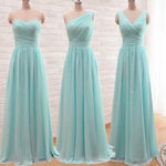Afbeelding in Gallery-weergave laden, Light Blue Bridesmaid Dresses Mixed Style
