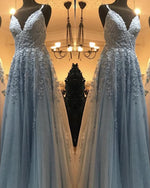 Afbeelding in Gallery-weergave laden, Light Blue Prom Dresses 2020
