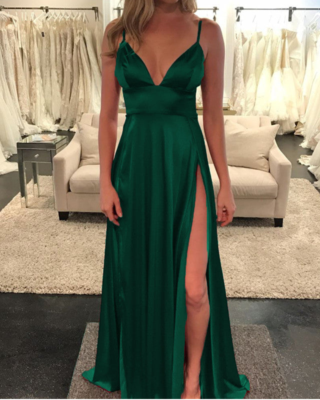 Long Green Prom Dresses 2020
