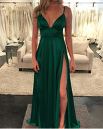 Load image into Gallery viewer, Long Green Prom Dresses 2020
