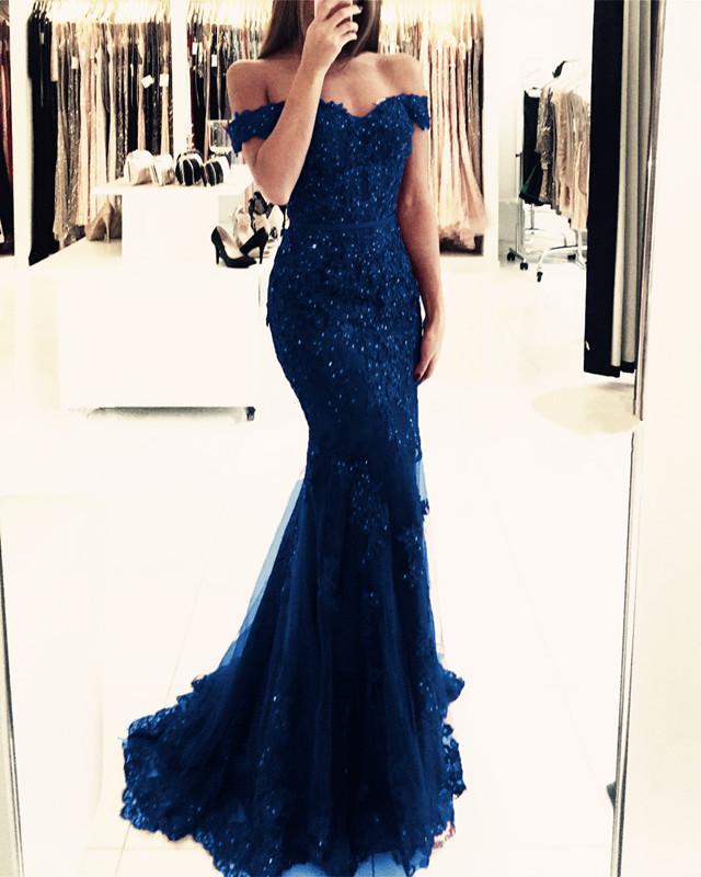 Navy Blue Prom Dresses 2020
