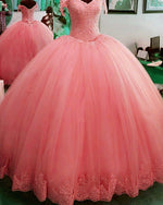 Cargar imagen en el visor de la galería, Blush Pink Quinceanera Dresses
