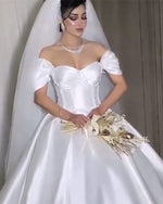 Load image into Gallery viewer, Princess Corset Wedding Dresses Satin
