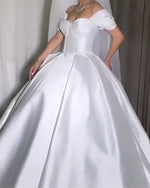 Load image into Gallery viewer, Princess Corset Wedding Dresses Satin
