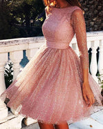 Cargar imagen en el visor de la galería, Pink Homecoming Dresses 2020
