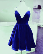 Afbeelding in Gallery-weergave laden, Royal Blue Prom Short Dresses
