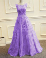 Load image into Gallery viewer, Tulle Evening Dresses Backless Prom Lace Appliques Gown
